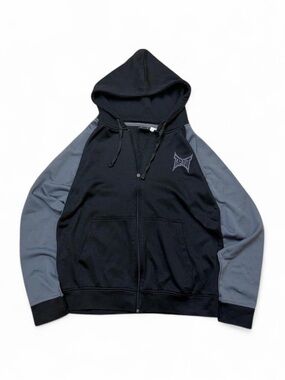 Y2K grunge tapout zip up sweater